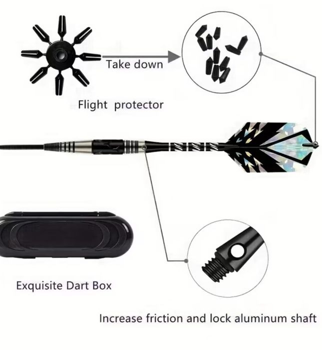90% tungsten професионални стрели за дартс,23гр.