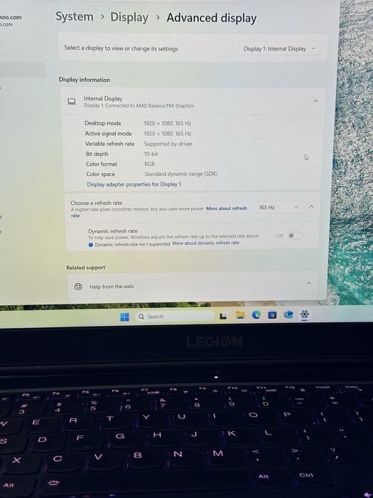 Laptop Gaming Lenovo Legion 5 15ACH6H | Ryzen 5 5600H | RTX 3060 130W | 16GB RAM | Ecran 165Hz