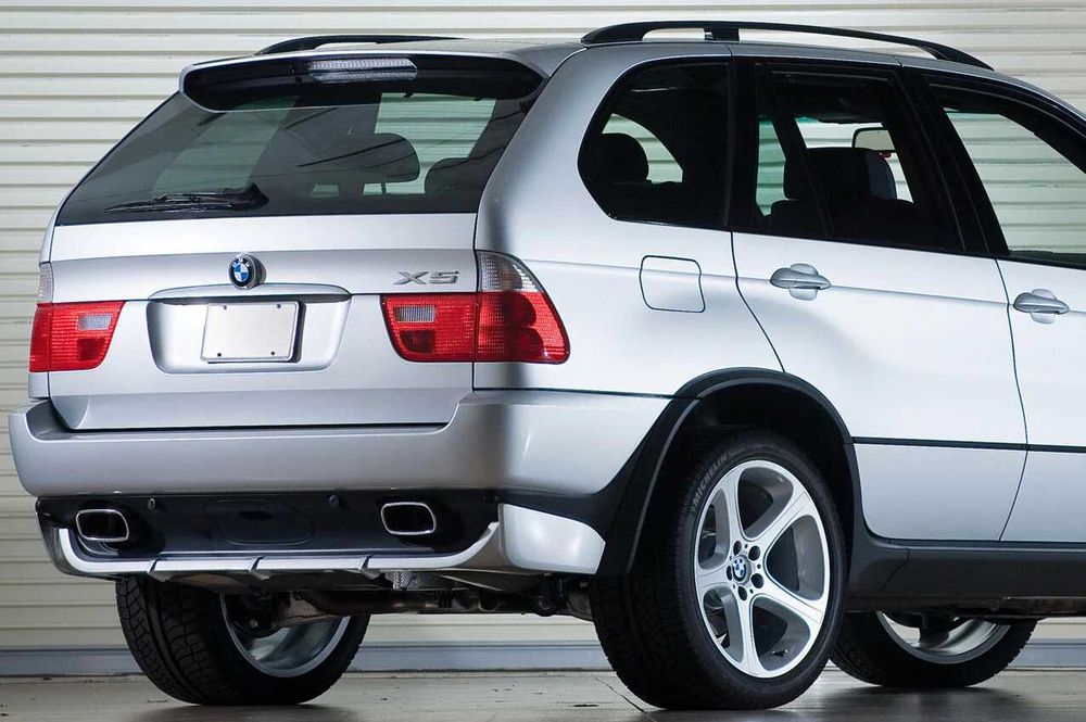 Prelungire bara spate fusta spoiler lip BMW X5 E53 aspect 4.6is 4.8is