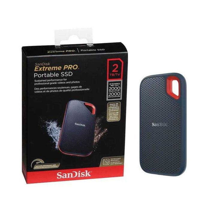 SanDisk Extreme PRO Portable SSD 2TB 2000MB/s V2, Malaysia, новый
