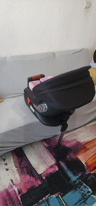 Scaun auto Chipolino Toledo 0-18 kg rose cu sistem Isofix si sezut rotativ