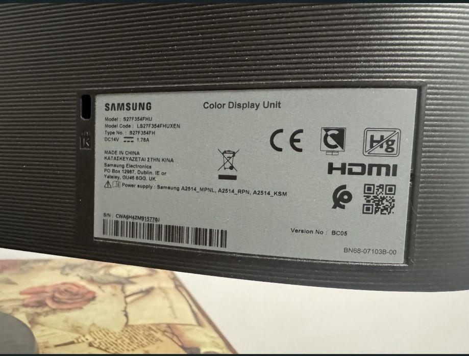 Monitor Samsung 27 inch