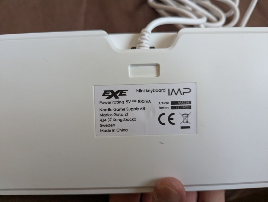 Tastatură compactă Exe Imp cu Iluminare RGB