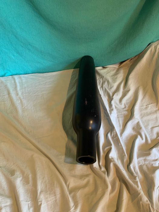 Дървена голяма ваза висока 77 см.Отвор 8 см.