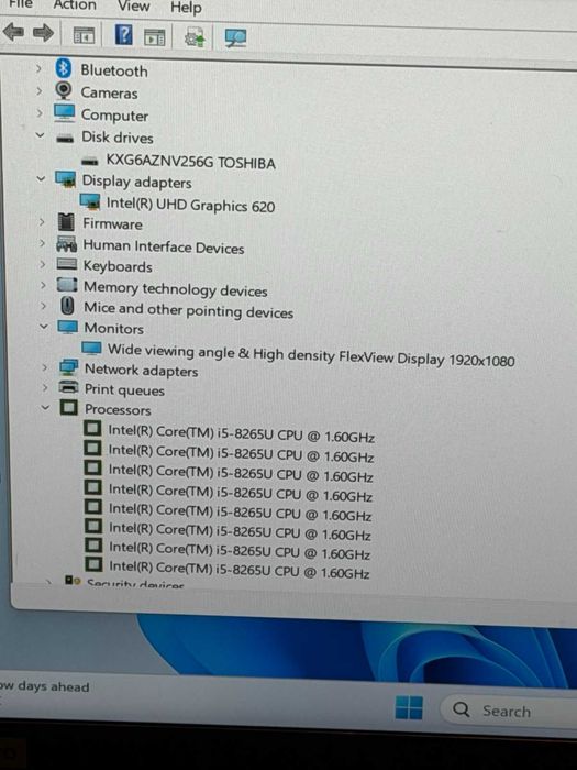 Lenovo Thinkpad T490 i5-8265U/8GB RAM/256GB NVMe/Intel UHD/Full HD