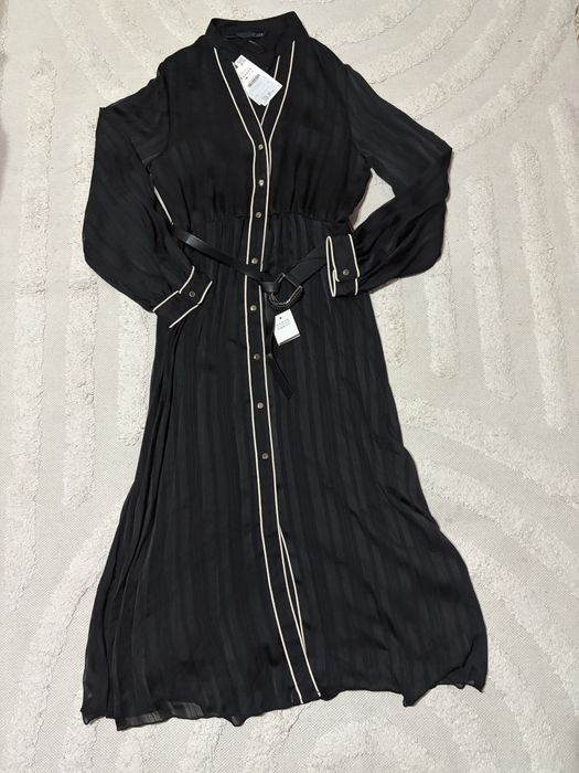 Rochie plisata cu curea, marimea M