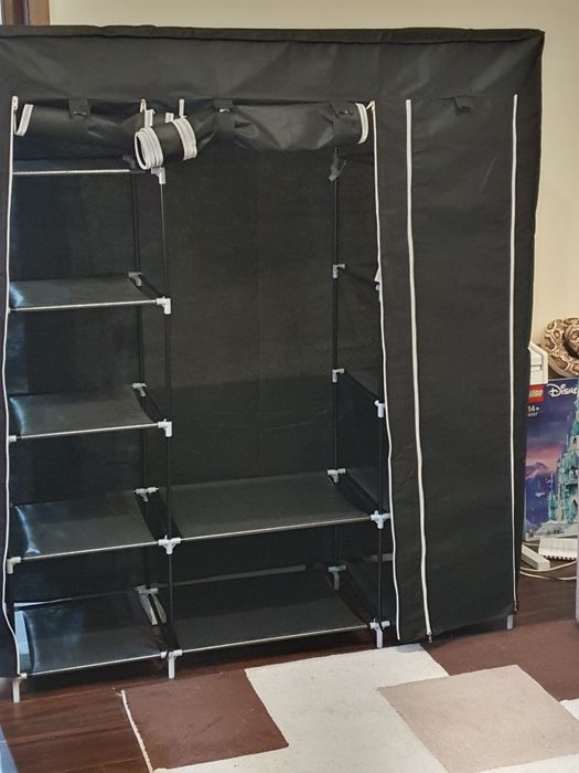 Dulap haine, din material textil. Usor de asamblat. I