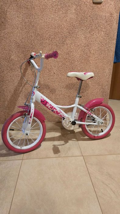 Dino bikes Детски велосипед с помощни колела Little heart (14инча)