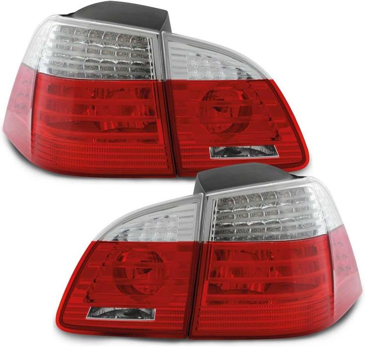 LED стопове BMW E61 5 червени бели хром Лед Комби Е60 БМВ Е61 03-07'