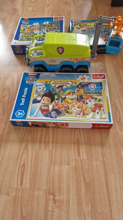 Пес патрул Paw Patrol всъдеход, пъзел,таблет,хеликоптер