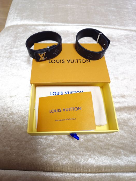 Louis Vuitton LV Slim Bracelet Monogram Eclipse (modelul M6456E),