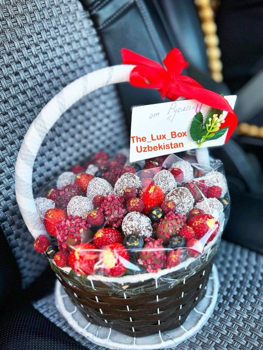 Клубника в шоколаде, Цветы, Букет, подарки