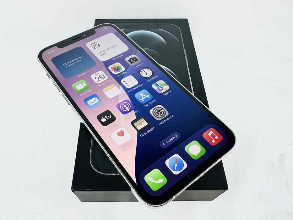 Apple iPhone 12 Pro 128GB Silver 100% Батерия! Гаранция!