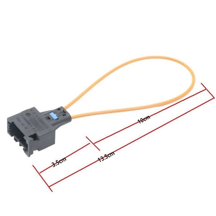 Mufa fibra optica (Conector mama bypass fibra optica MOST).