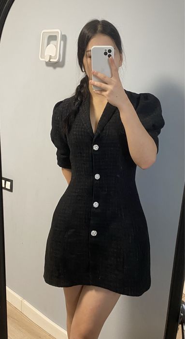 Платье-пиджак| Черное платье