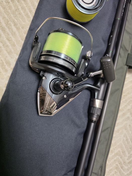 Lanseta shimano txspod 3.90m 5 lb+ mulineta shimano ultegra xtb 14.000+ 2 lansete wychwood 3.60