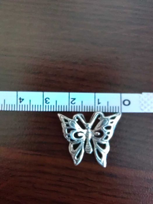 нова сребърна висулка пеперуда