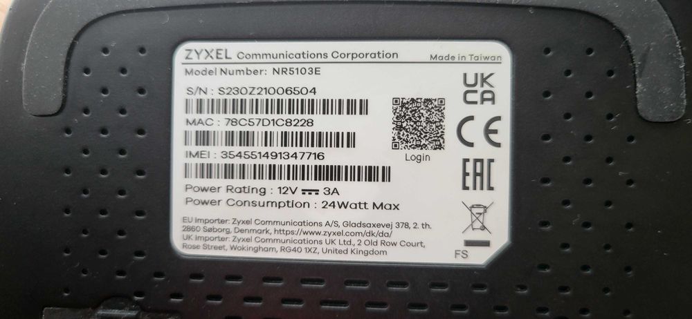 Zyxel 5G NR5103E 5G Wi-Fi Mesh  Router  deosebit liber de retea