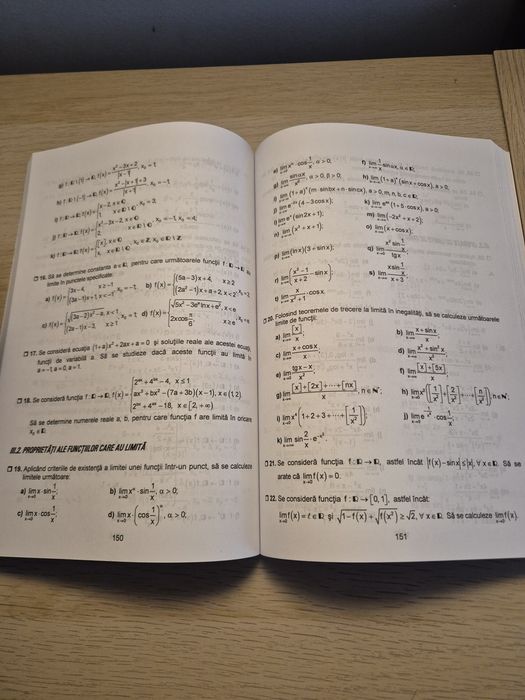 Culegere matematica clasa a 11-a, Burtea