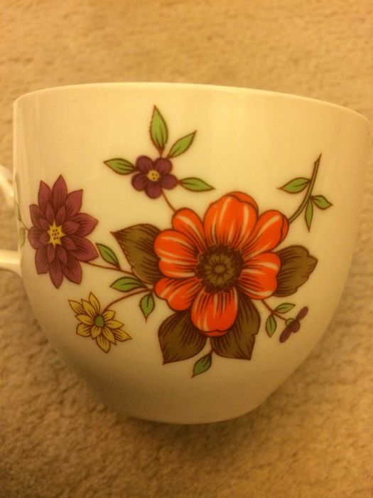 Serviciu cafea ceai german portelan KAHLA BAVARIA 15 piese bibelouri