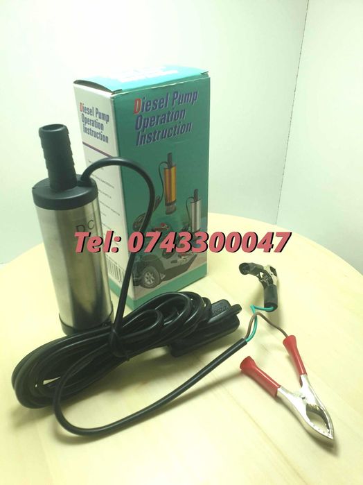 Pompa Electrica Auto Submersibila 12v 12 Lmin 38mm Transfer Combu