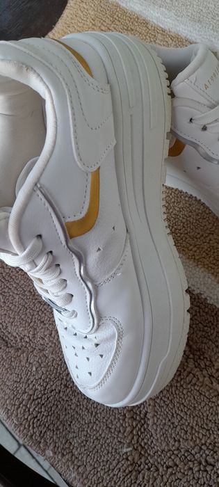 Bershka platform sneakers with Metallica details