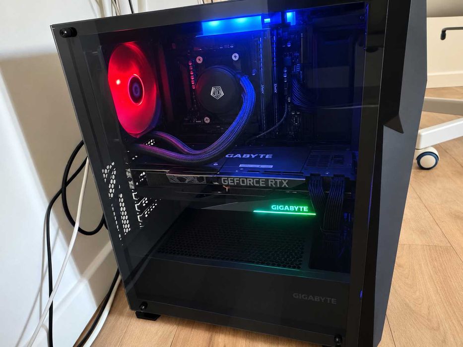 PC Gaming Ryzen 7 5800X + RTX 3080 10GB + 32GB RAM + 2.77TB + Monitor Gaming LED IPS LENOVO G27-20 sau schimb cu laptop gaming