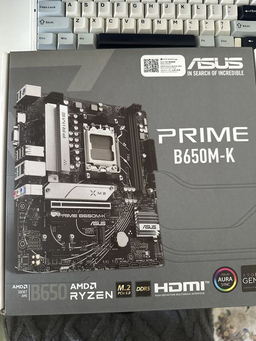 Игровой комплект AM5: Ryzen 5 7500F / ASUS Prime B650M-K / SSD 1TB