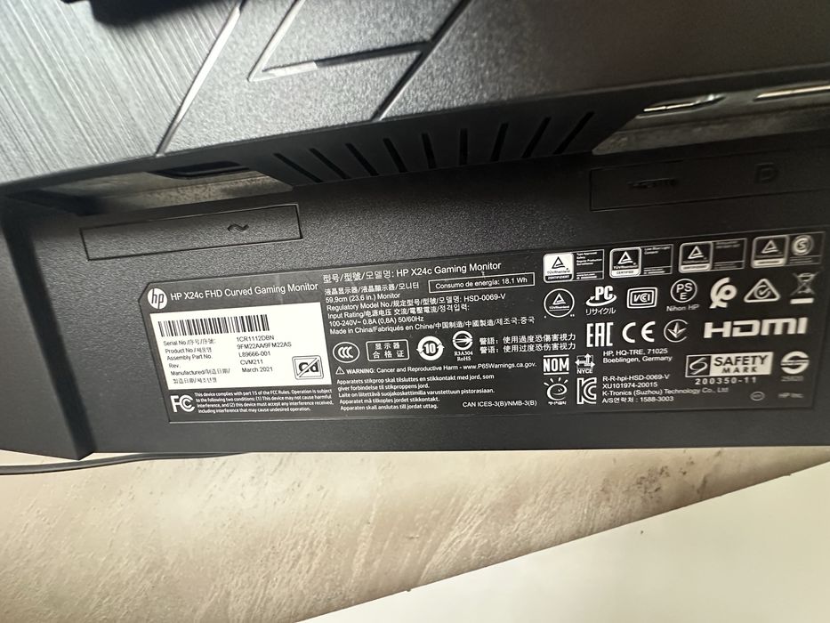 Monitor HP 144hz 24 inch
