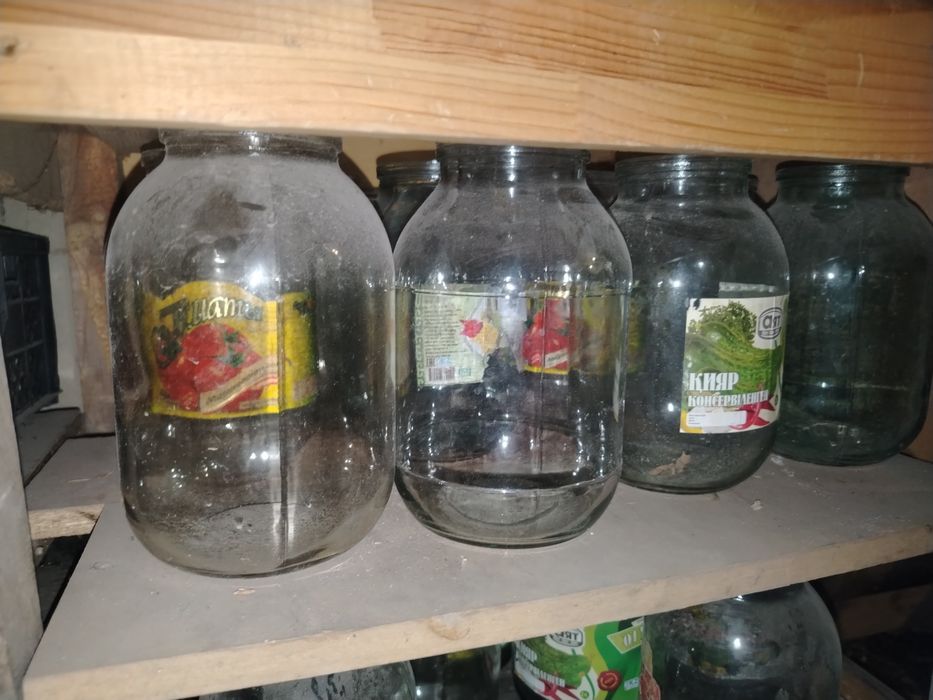Банки стеклянные, бу