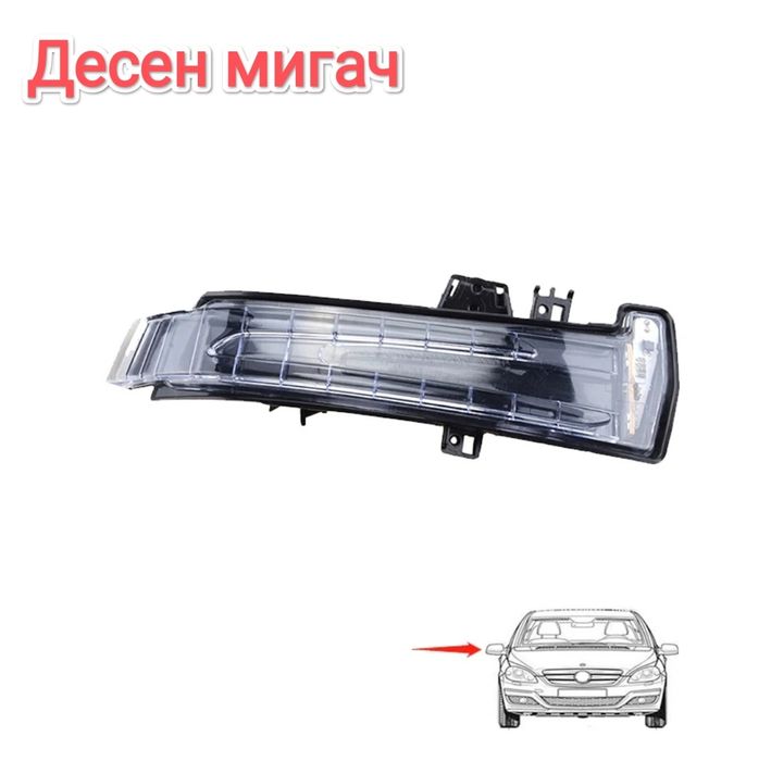 Мигачи странични огледала за Мерцедес / Mercedes  W221 W212 W204 W176