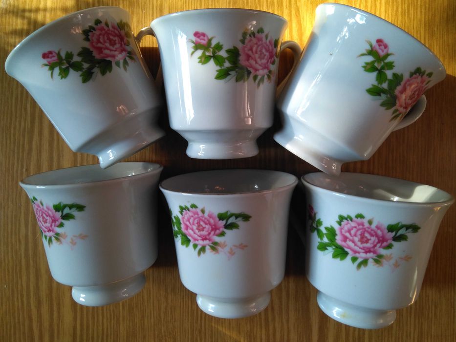 Бокалы фарфор.  Китай.  1960гг. СССР.