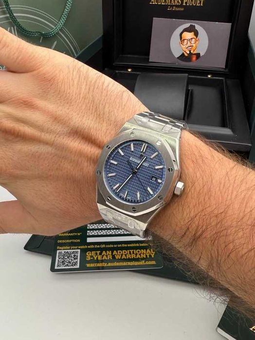 Audemars Piguet Royal Oak Silver / Black-BLue