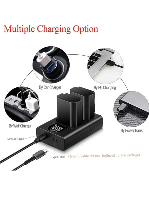 ENEGON NP-FZ100 Две батерии с капацитет 2280mAh и зарядно за Sony