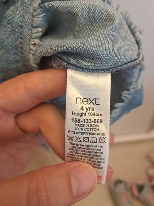 Rochie blugi cu perle Next marime 104