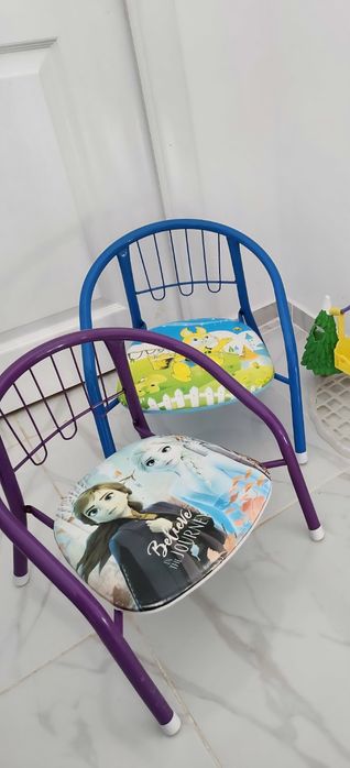 Scaunele copii albastru/mov