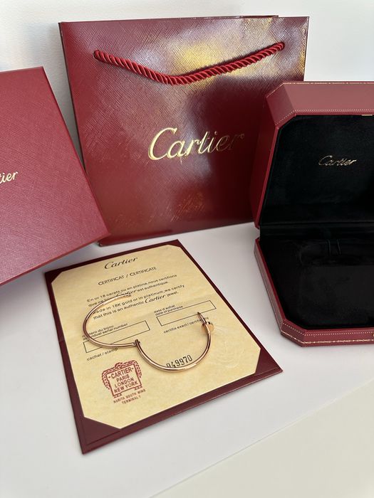 Brățară Cartier Juste un Clou 16 Slim Rose Gold 750 Diamond cu Cutie