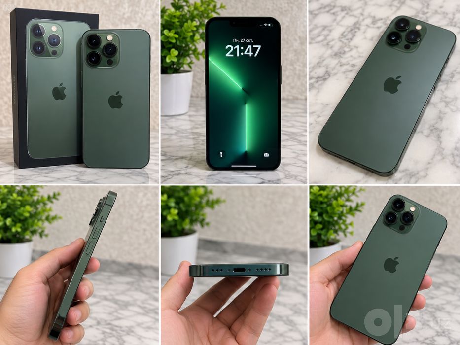 Iphone 13 pro, green, 256 gb dakumentlari bor