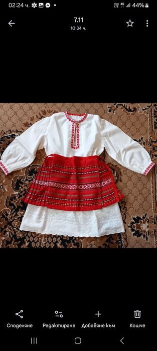 Народна носия за момиченце