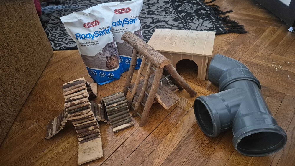 пясък за чинчила и хамстер