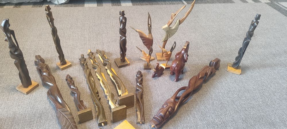 Ръчно изработени кубински статуетки слонове, балерини жена фигури