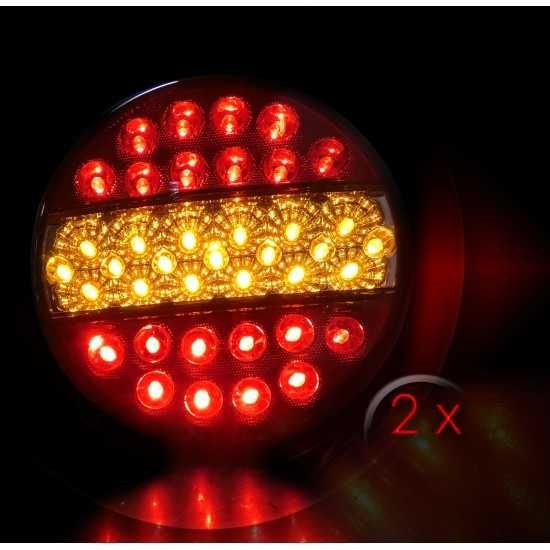 Комплект 2 Броя LED стоп тип хамбургер 12V24V камион ТИР ремарке