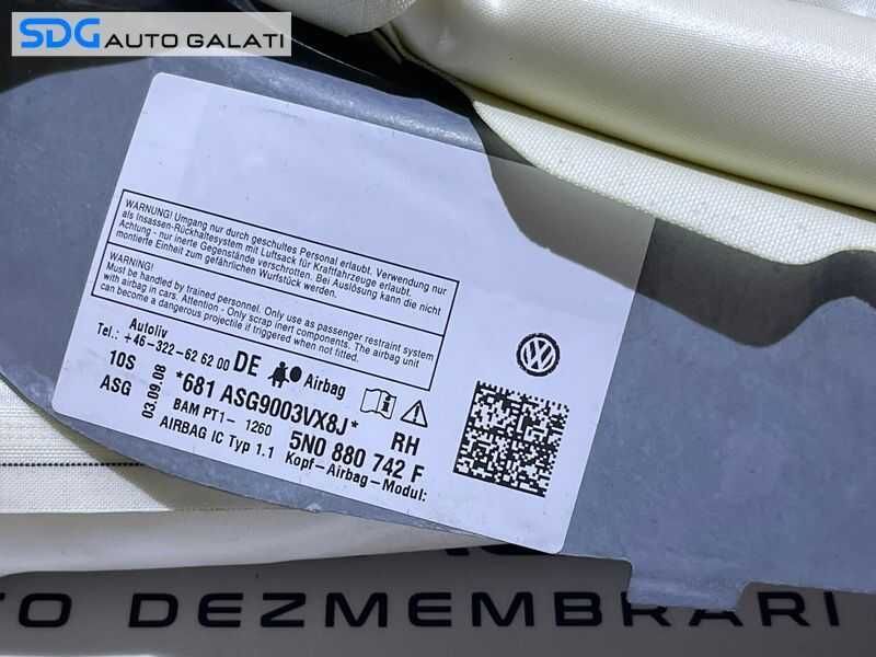 Set Airbag - uri Cortina Stanga Dreapta VW Tiguan 2008 - 2012 Cod 5N0880742F 5N0880741F