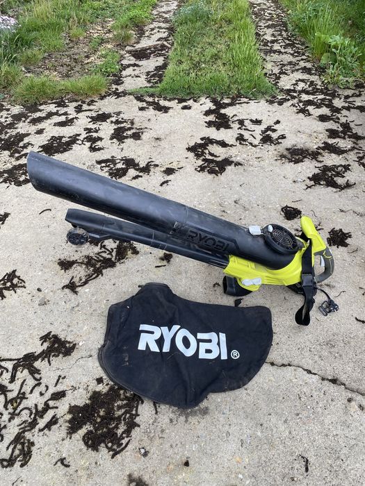 Suflanta / aspirator frunze, Ryobi RBV3000CESV, 3000 W, 3 functii, sac 45 l