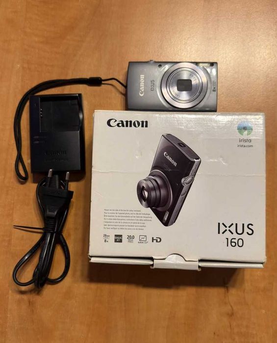 Canon IXUS 160 20MP, zoom optic 8x, card 16GB, cutie originala