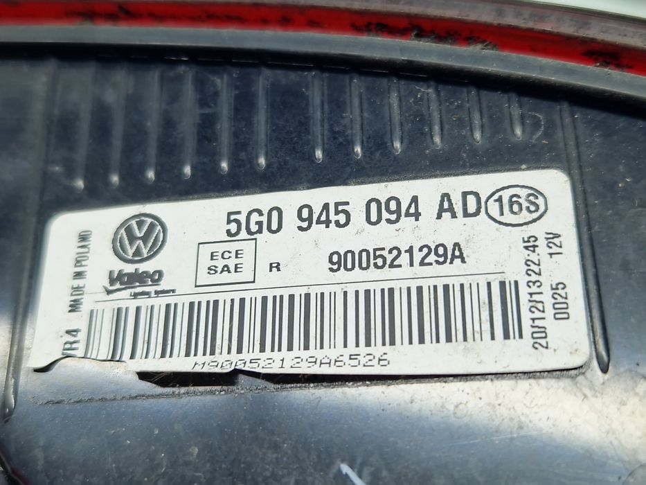 Stop haion dreapta Volkswagen Golf 7 (5G) [Fabr 2014-prezent] Hatchbac