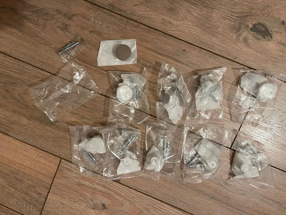 Set manere mobila buton metal