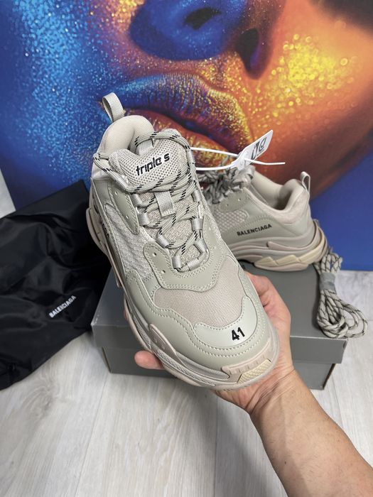 Adidasi Balenciaga Triple S piele naturala Premium