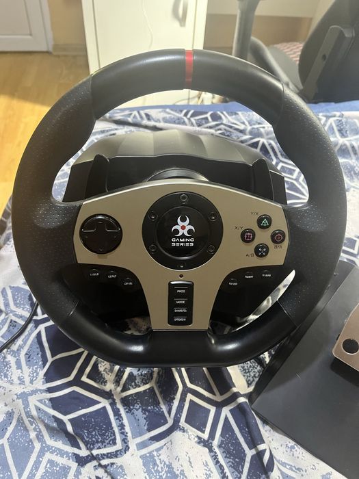 Volan gaming cu schimbător+pedale Myria MG7418
