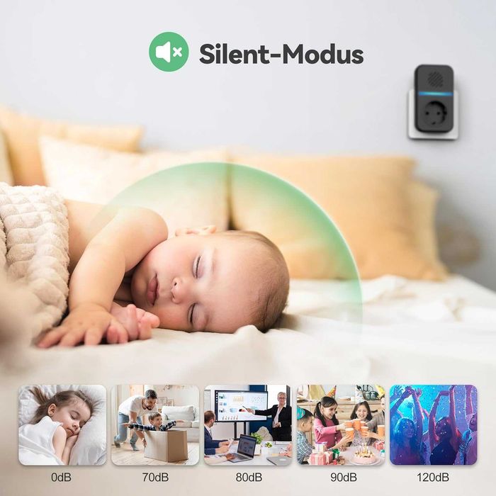 TECKNET безжичен звънец IP65 400м без батерии